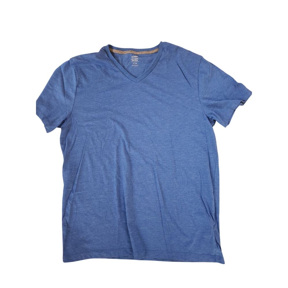 Old Navy Soft Washed V Neck T Shirt Mens Large Blue Short Sleeve Tee